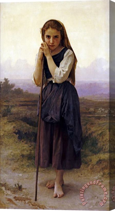 William Adolphe Bouguereau Petite Bergere Stretched Canvas Painting / Canvas Art
