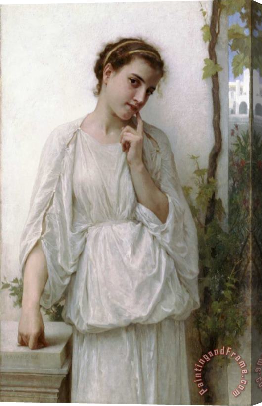 William Adolphe Bouguereau Revery Stretched Canvas Print / Canvas Art
