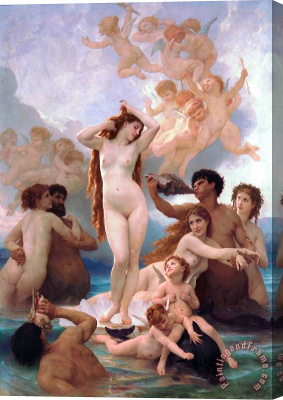 William Adolphe Bouguereau The Birth Of Venus Stretched Canvas Print / Canvas Art