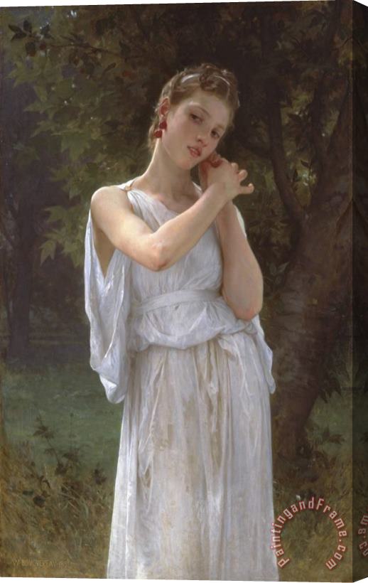 William Adolphe Bouguereau The Earrings Stretched Canvas Print / Canvas Art