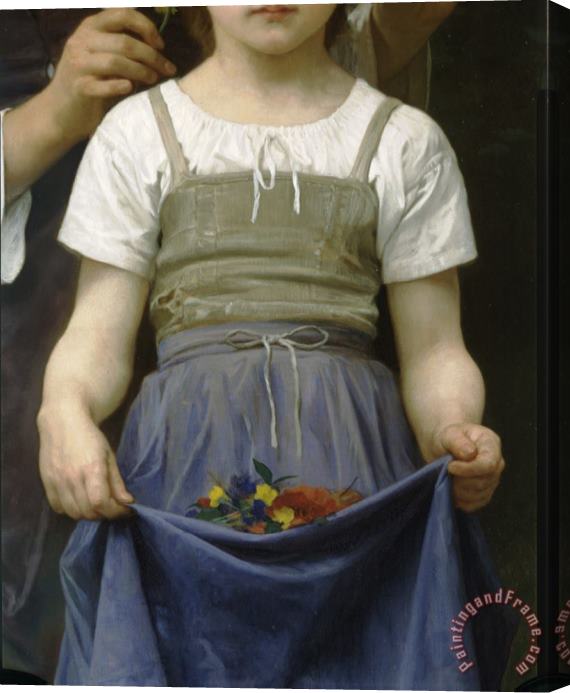 William Adolphe Bouguereau The Jewel of The Fields Stretched Canvas Print / Canvas Art