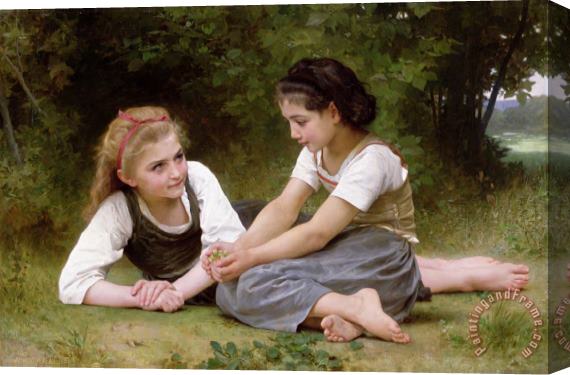 William Adolphe Bouguereau The Nut Gatherers Stretched Canvas Print / Canvas Art