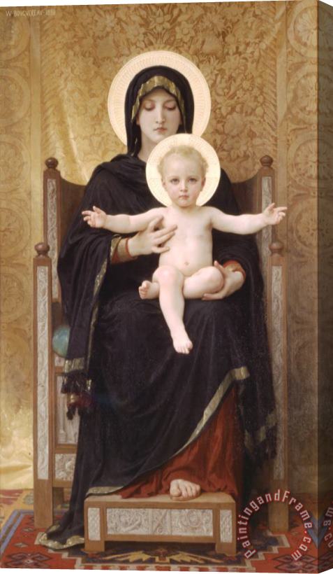 William Adolphe Bouguereau The Seated Madonna Stretched Canvas Painting / Canvas Art