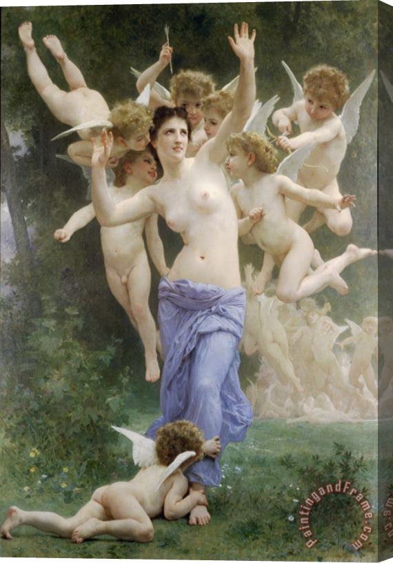 William Adolphe Bouguereau The Wasp's Nest Stretched Canvas Painting / Canvas Art