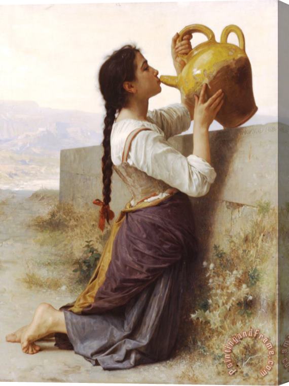 William Adolphe Bouguereau Thirst Stretched Canvas Painting / Canvas Art
