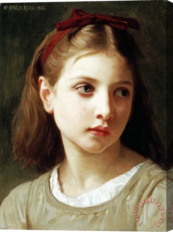 William Adolphe Bouguereau Une Petite Fille Stretched Canvas Painting / Canvas Art