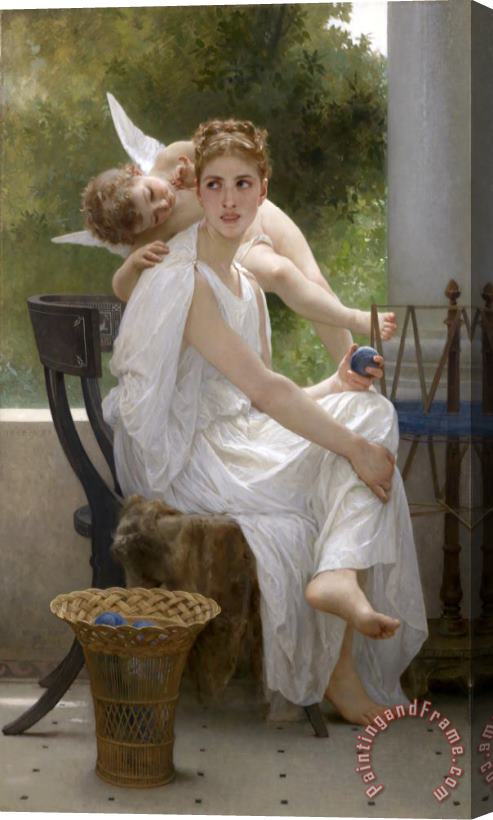 William Adolphe Bouguereau Work Interrupted Stretched Canvas Print / Canvas Art