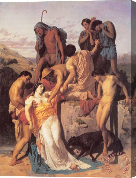 William Adolphe Bouguereau Zenobia Found by Shepherds on The Banks of The Araxes Stretched Canvas Painting / Canvas Art