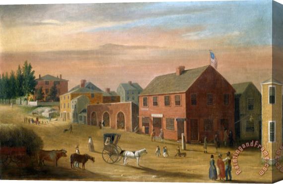 William Allen Wall Old Four Corners, 1852 1857 Stretched Canvas Painting / Canvas Art