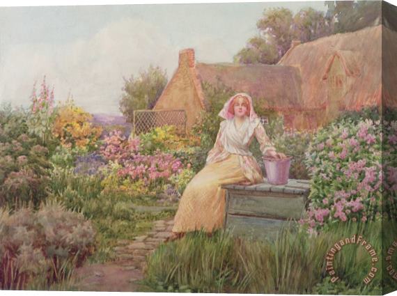 William Ashburner At the Well Stretched Canvas Painting / Canvas Art