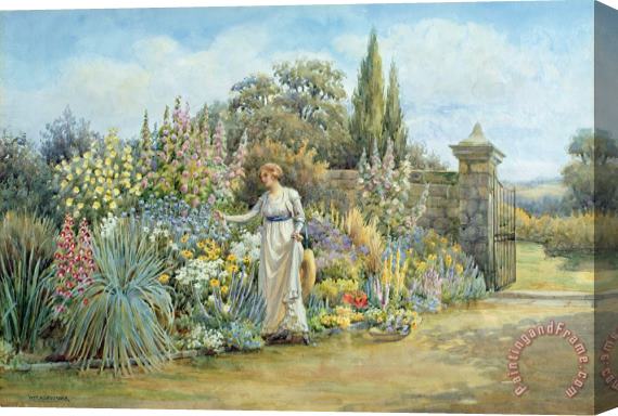 William Ashburner In the Garden Stretched Canvas Print / Canvas Art