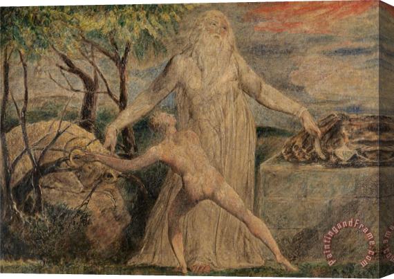 William Blake Abraham And Isaac Stretched Canvas Painting / Canvas Art