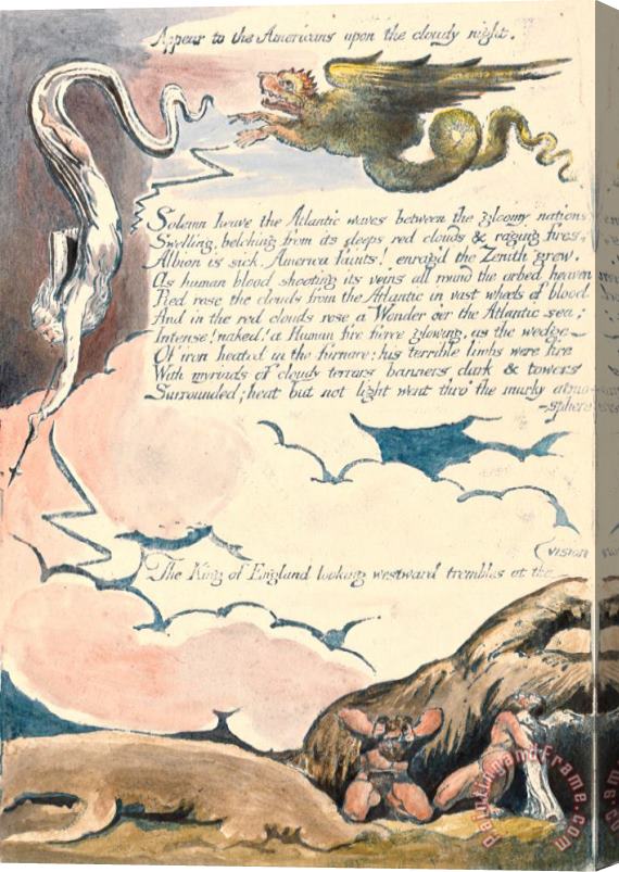 William Blake America. a Prophecy, Plate 6, 