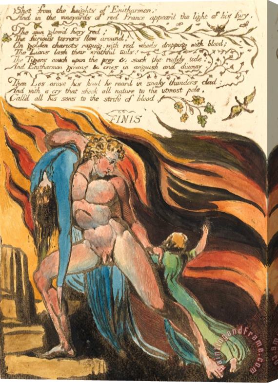 William Blake Europe. a Prophecy, Plate 17, 