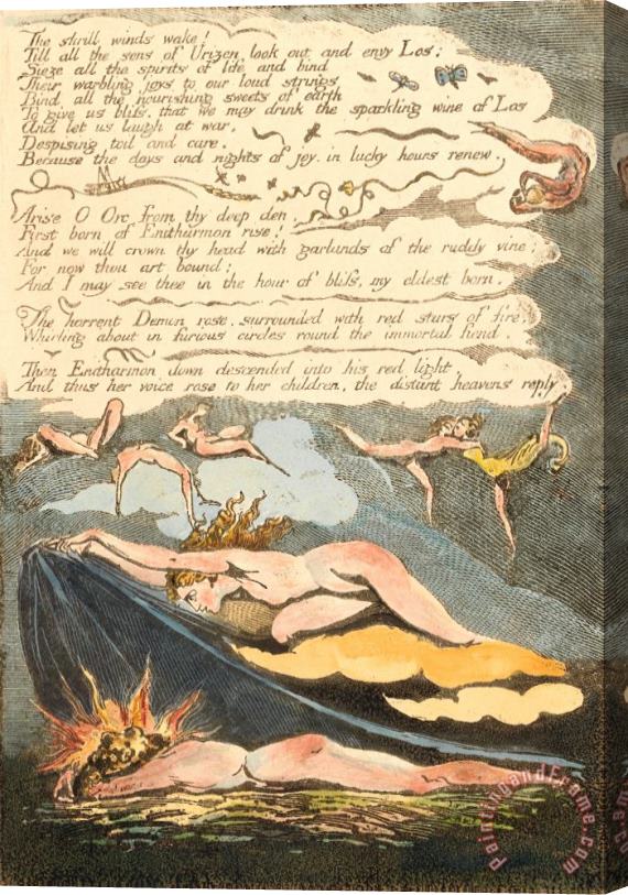 William Blake Europe. a Prophecy, Plate 6, 