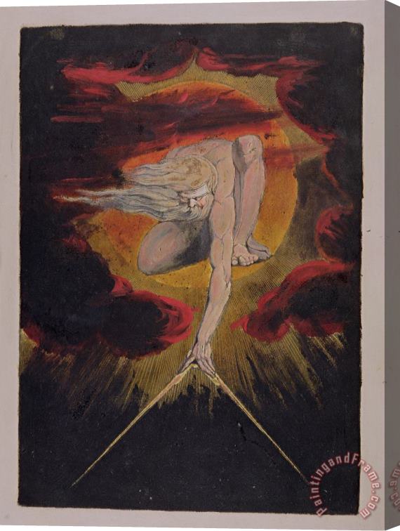 William Blake  Frontispiece from 'Europe. A Prophecy' Stretched Canvas Painting / Canvas Art