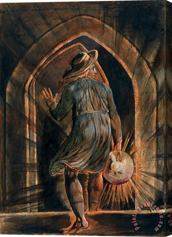 William Blake Jerusalem, Plate 1, Frontispiece Stretched Canvas Print / Canvas Art