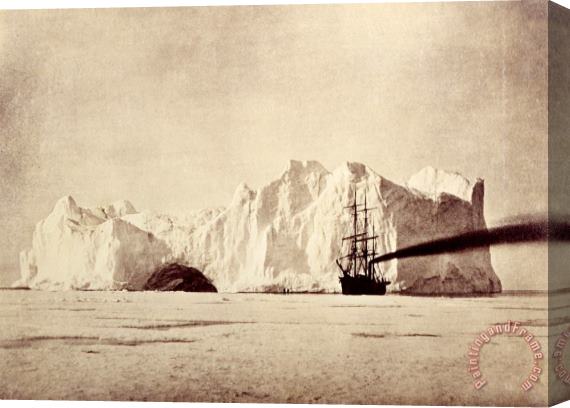William Bradford Between The Iceberg And Field Ice Stretched Canvas Print / Canvas Art