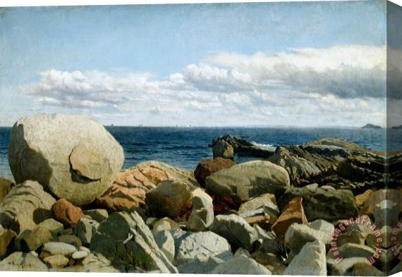 William Bradford Coastal Rocks, Nahant: a Sketch Stretched Canvas Painting / Canvas Art