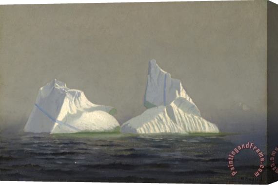 William Bradford Icebergs Stretched Canvas Painting / Canvas Art