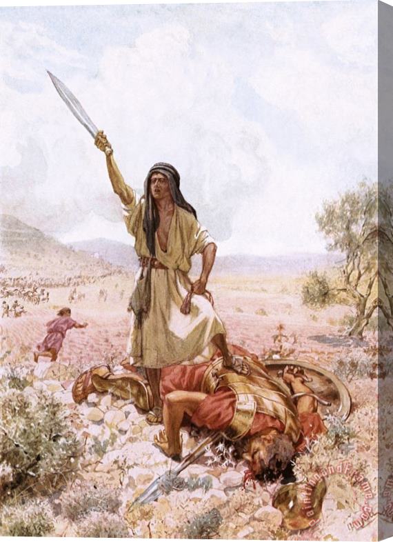 William Brassey Hole David And Goliath Stretched Canvas Painting / Canvas Art