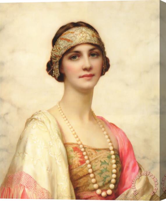 William Clarke Wontner An Elegant Beauty Stretched Canvas Painting / Canvas Art