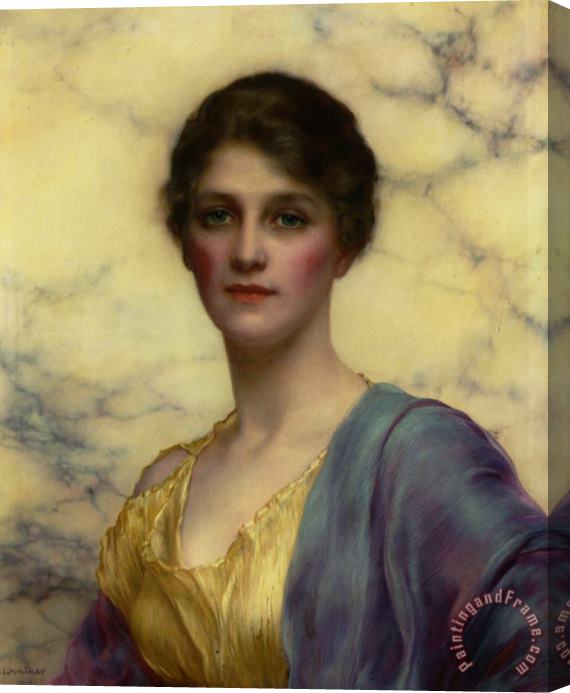 William Clarke Wontner Portrait of a Beauty Stretched Canvas Painting / Canvas Art