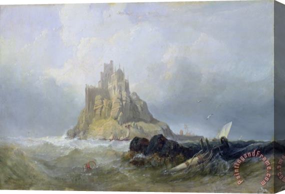 William Clarkson Stanfield Saint Michael's Mount in Cornwall Stretched Canvas Print / Canvas Art