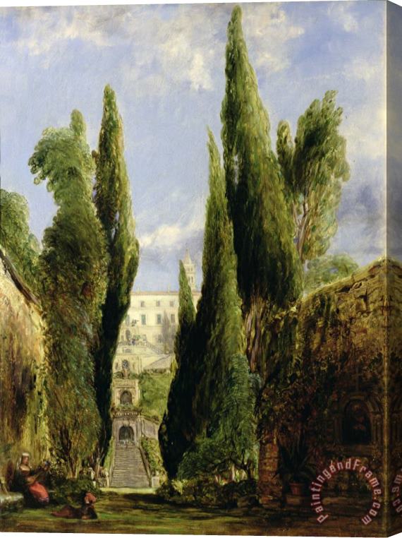 William Collins Villa D'Este Tivoli Stretched Canvas Painting / Canvas Art