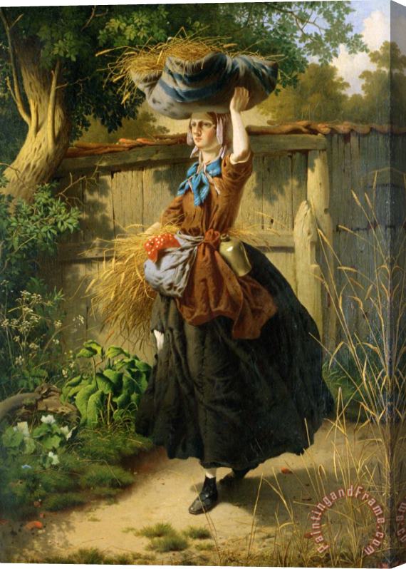 William Edward Millner Returning From The Fields Stretched Canvas Painting / Canvas Art