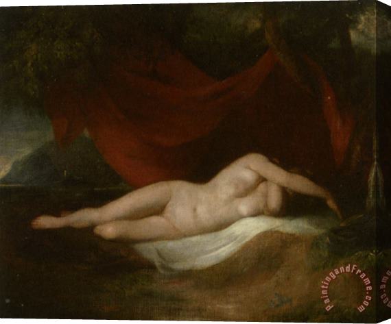 William Etty Reclining Female Nude Stretched Canvas Painting / Canvas Art