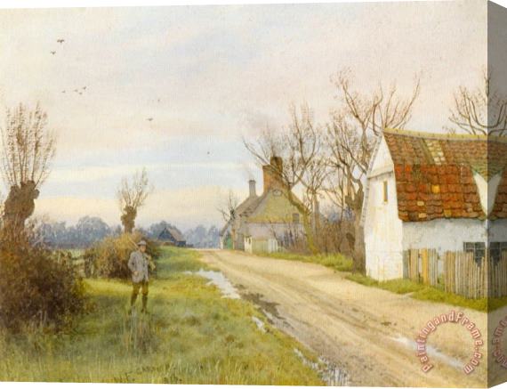 William Fraser Garden Hemingford Grey, Near St. Ives, Huntingdonshire Stretched Canvas Print / Canvas Art