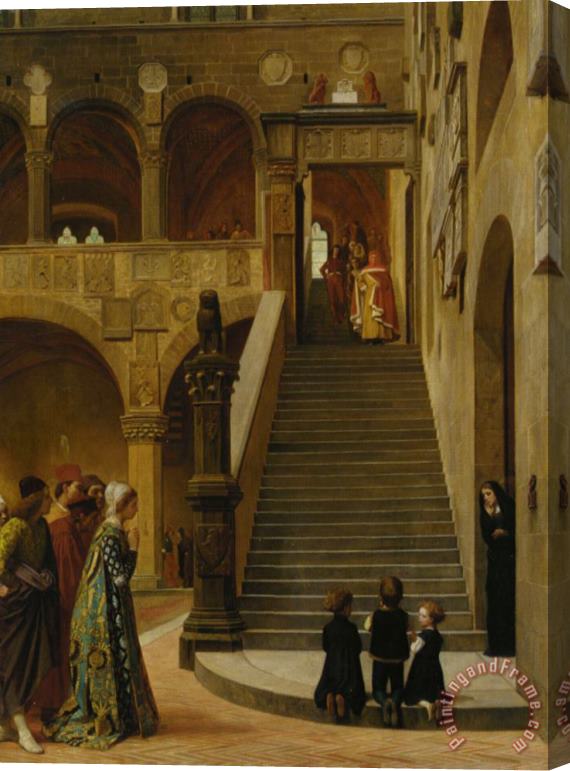 William Frederick Yeames An Appeal to The Podesta Stretched Canvas Print / Canvas Art