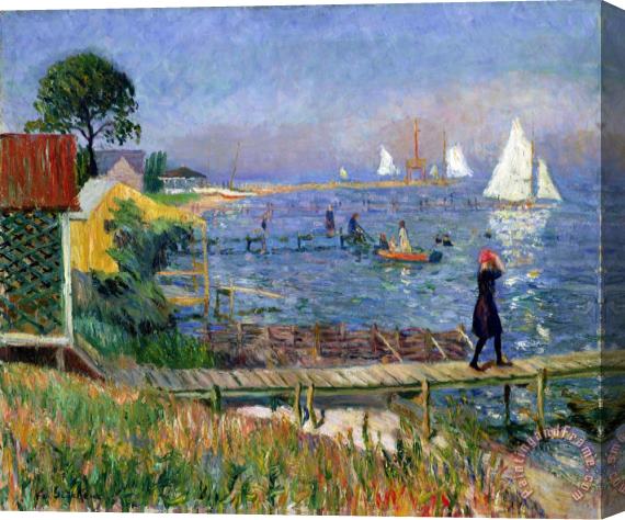 William Glackens Bathers at Bellport Stretched Canvas Painting / Canvas Art
