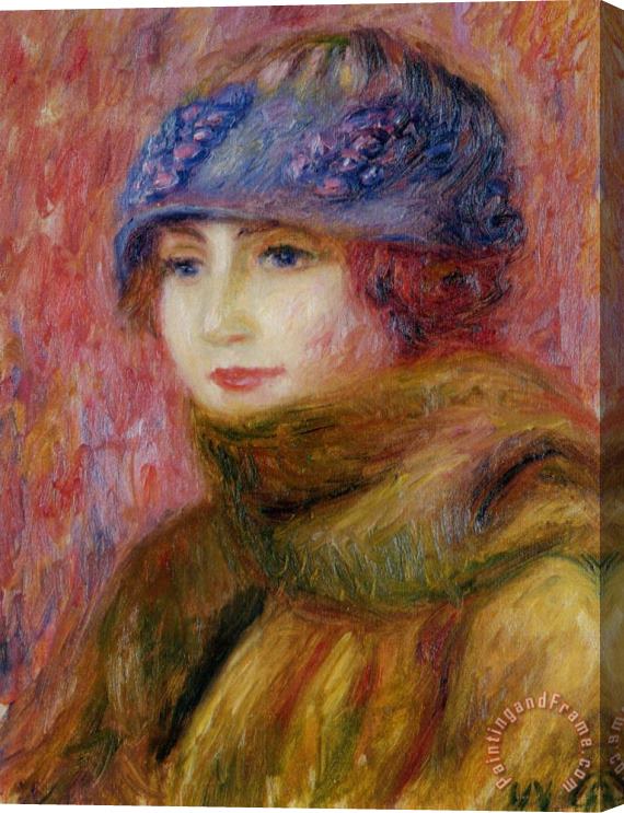 William Glackens Woman in Blue Hat Stretched Canvas Print / Canvas Art