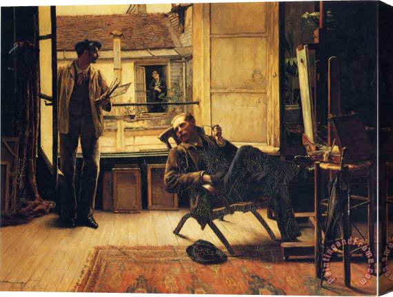 William Henry Bartlett The Neighbours Stretched Canvas Print / Canvas Art