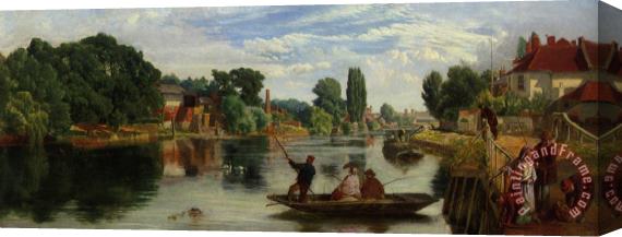 William Henry Knight On The Thames Stretched Canvas Print / Canvas Art