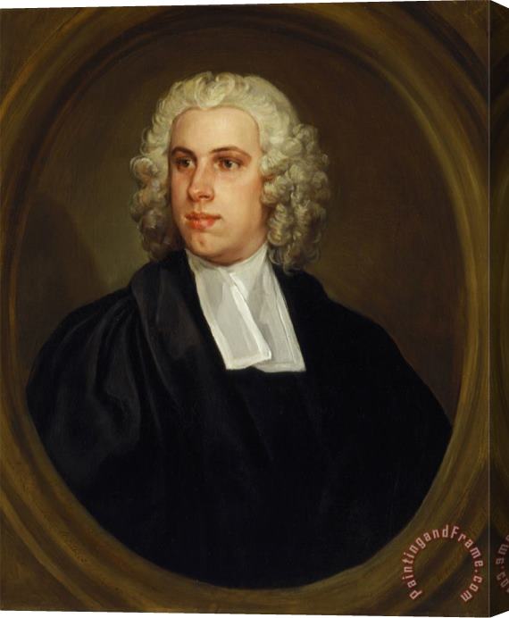 William Hogarth The Reverend Dr. John Lloyd, Curate of St. Mildred's Church, Broad Street Stretched Canvas Painting / Canvas Art