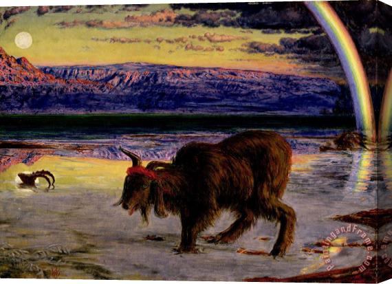 William Holman Hunt The Scapegoat Stretched Canvas Painting / Canvas Art