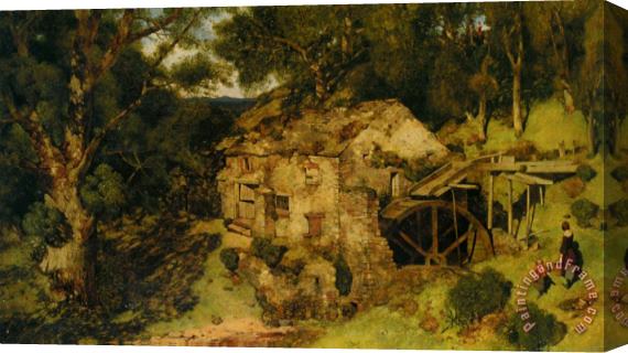 William James Blacklock An Old Mill Near Haweswater Stretched Canvas Painting / Canvas Art