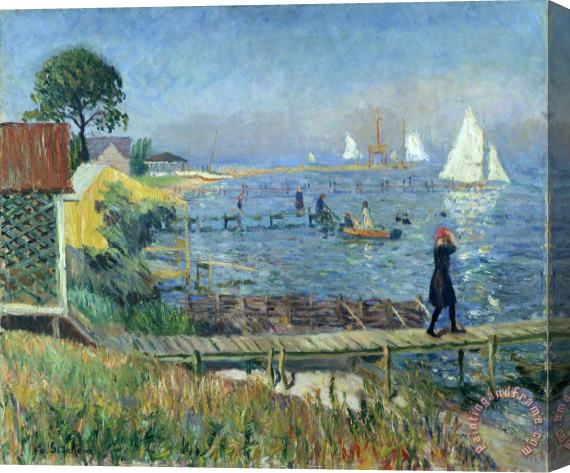 William James Glackens Bathers at Bellport Stretched Canvas Painting / Canvas Art