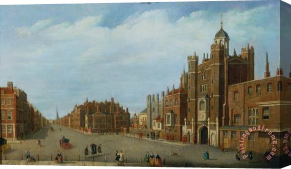 William James View of St. James's Palace and Pall Mal Stretched Canvas Print / Canvas Art