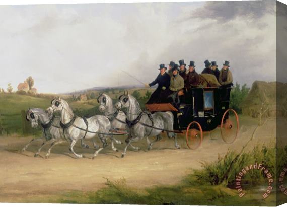 William Joseph Shayer The London to Brighton Stage Coach Stretched Canvas Painting / Canvas Art