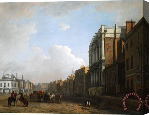 William Marlow A View of Whitehall Stretched Canvas Print / Canvas Art
