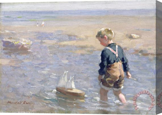 William Marshall Brown The Toy Boat Stretched Canvas Painting / Canvas Art