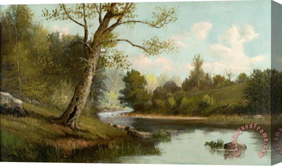 William McKendree Snyder White River Near Seymour Stretched Canvas Painting / Canvas Art