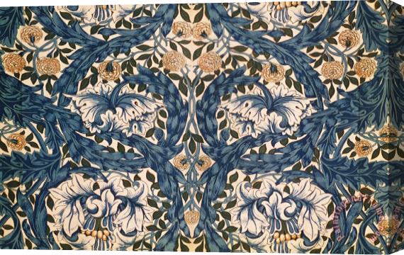 William Morris African Marigold Design Stretched Canvas Print / Canvas Art
