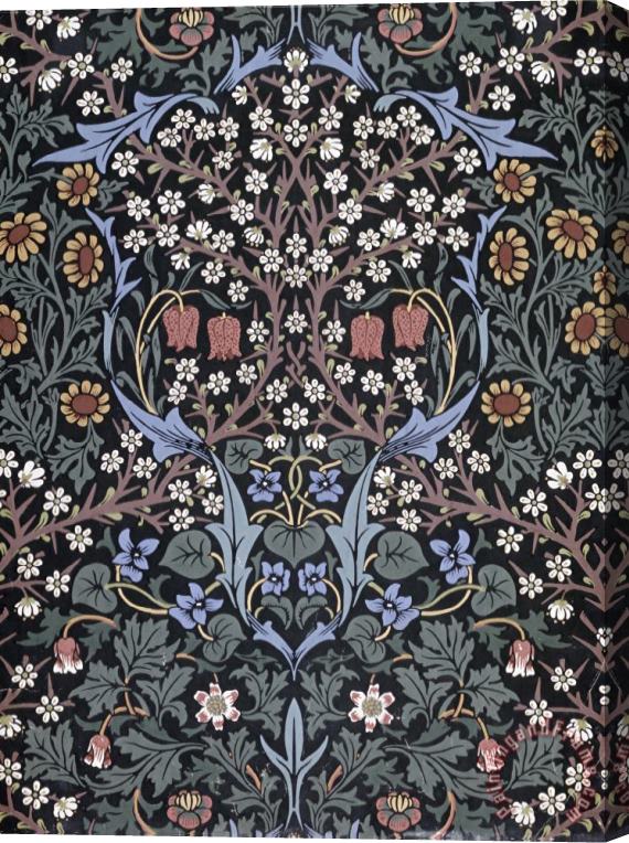 William Morris Blackthorn Wallpaper Stretched Canvas Print / Canvas Art