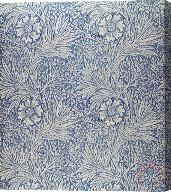 William Morris Marigold wallpaper design Stretched Canvas Painting / Canvas Art