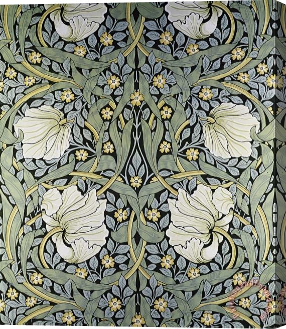 William Morris Pimpernel' Wallpaper Design Stretched Canvas Painting / Canvas Art